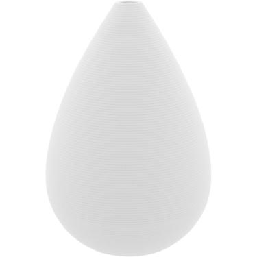 Imagem de VASO DECORATIVO ENFEITE PLANTA CERÂMICA 15x14x14cm BRANCO