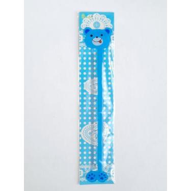 Imagem de Régua Escolar Infantil Pequena Urso Fofo - Papelaria Criativa - Kawaii