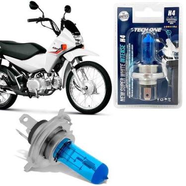 Imagem de Lâmpada Moto H4 Super Branca 8500k 35W 12V Pop 110 até 2026 - TechOne