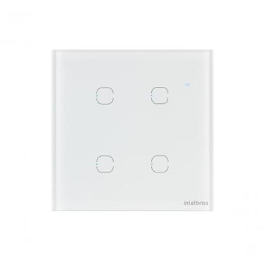 Imagem de Interruptor Smart Wi-Fi Touch EWS 1004 com 4 Teclas e Controle por Aplicativo e Voz Bra...
