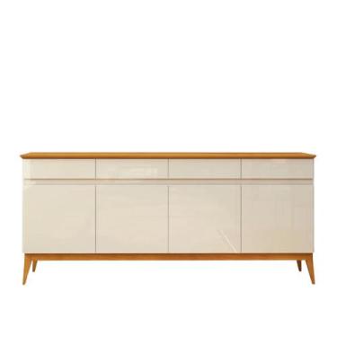 Imagem de Buffet Aparador 187cm com 4 Portas e 4 Gavetas em MDF Cedro Magnum Pre