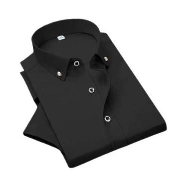 Imagem de Camisa Social Masculina De Manga Curta Sem Necessidade De Passar, Core
