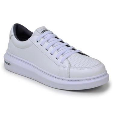 Imagem de Tênis Masculino Casual Solado Alto Couro Legitimo-Masculino