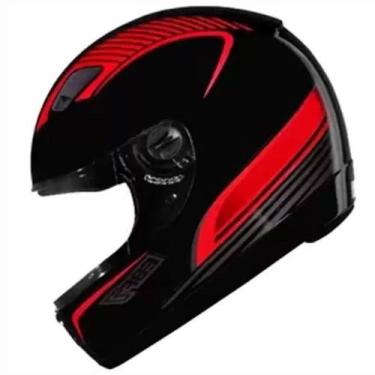 Imagem de Capacete Ebf 7 Power, 60, preto/vermelho