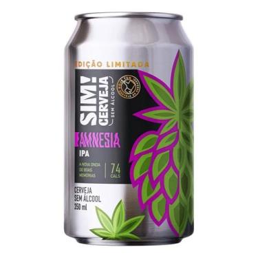 Imagem de Cerveja sem Álcool Sim Amnesia Terp IPA Lata 350ml - SIM!