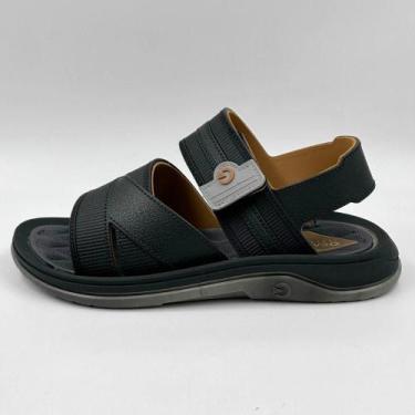 Imagem de Sandália Cartago Santorini VII Masculina, 40, Cinza, Preto, Castor