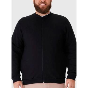 Imagem de Jaqueta Bomber Moletom Malwee 1000094107 Masculina Plus Size Flanelada