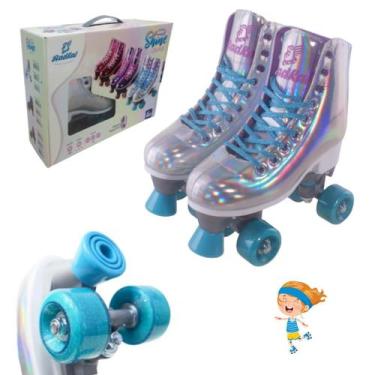 Imagem de Patins Quad Roller Menina Infantil Ajustável Lançamento - Fenix, 31 ao
