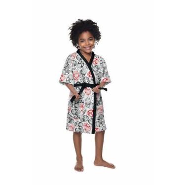 Imagem de Roupao Felpudo Infantil Quimono Estampado Spider Man G - Lepper