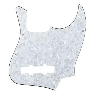 Imagem de Escudo ronsani p/ baixo jazz bass 5 cordas - white pearl 4ply 1626