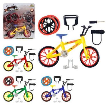 Imagem de Kit brinquedo de dedo - bike - moto - skate + peças de troca - Art Bri