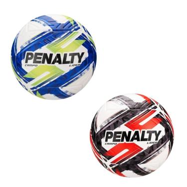 Imagem de Kit 2 Bola de Futebol Campo Líder XXVI para Treino e Jogo com Ultra Fusion e Câmara 6D Verde e Vermelho Penalty
