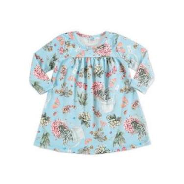 Imagem de Vestido para bebê inverno menina Marlan ref 20335, G, Azul