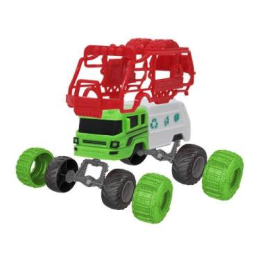 Imagem de Caminhão de Montar Coleção Aprenda a Montar 16 Peças Plástico, Dm Toys