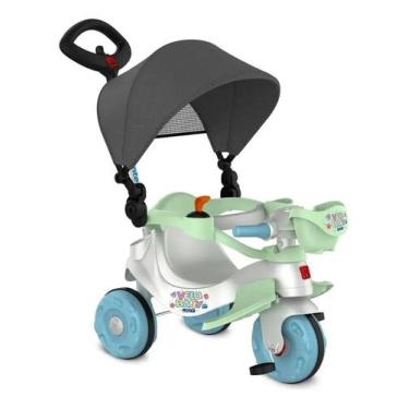 Imagem de Triciclo Infantil Velobaby Joy Com Capota Passeio Bandeirante - Bandei
