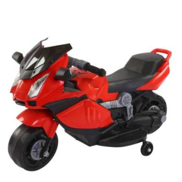 Imagem de Mini Moto Elétrica Infantil 6v Vermelha Diversão Sobre Duas Rodas - IM