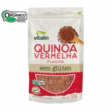 Imagem de Quinoa Vermelha Flocos Orgânico 120g Orgânico Vitalin
