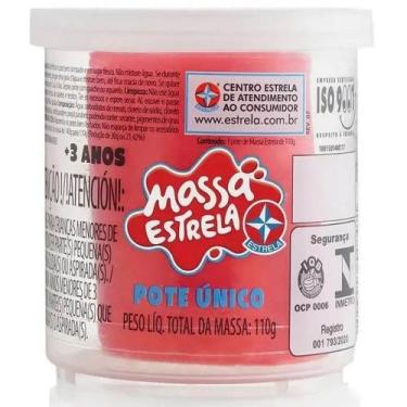 Imagem de Pote de Massinha de Modelar Vermelho 110g Estrela