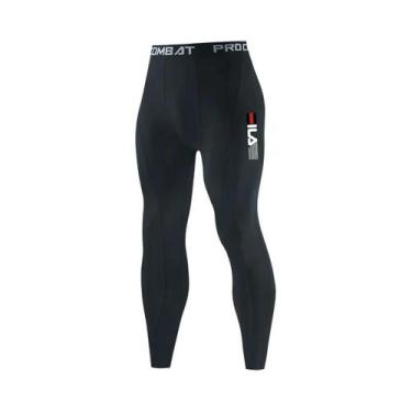 Imagem de Calças De Compressão Para Corrida Masculinas De Secagem Rápida, Leggin