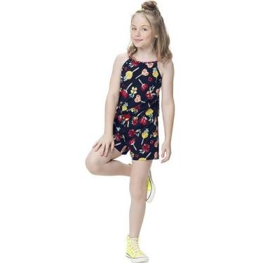 Imagem de Macaquinho Infantil M/C Kyly R.110892, Azul marinho, 16