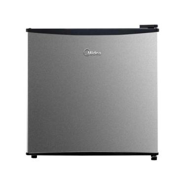 Imagem de Frigobar Midea 45L Preto e Prata MDRD086FGD503, Preto e Prata, Bivolt