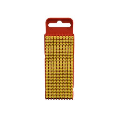 Imagem de Anilha WIC1 Identificação de Cabos Perfil Antivibratório Amarelo Hellermanntyton 2,0-2,8MM 200 PEÇAS