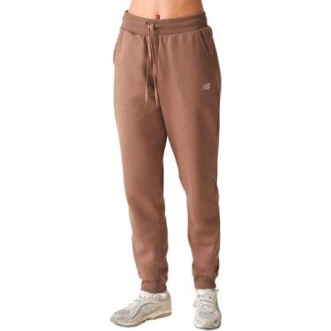 Imagem de Calça New Balance Essentials Feminina, Marrom, M