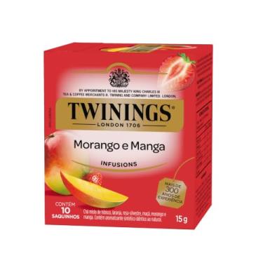 Imagem de Twinings Chá Infusão Misto Morango e Manga 10 Sachês