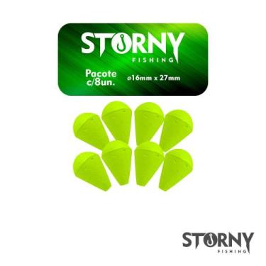 Imagem de Boia Guia Lambari Storny Isopor , N3 C/08PÇ, Amarelo