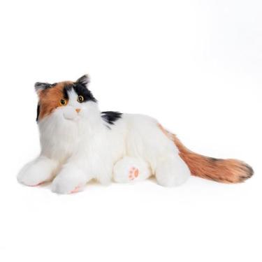 Imagem de Pelúcia Interativa de Gato Robô Chongker Calico Escuro