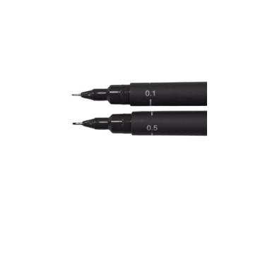 Imagem de Caneta Uniball Mitsubishi Pin Fine Line - UNI PIN, Cinza Escuro, 0,5