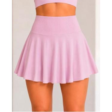 Imagem de Short Saia Poliamida Feminino Com Short Interno Fitness 8824 - Afterbo