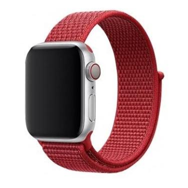 Imagem de Pulseira Nylon Compatível Com Apple Watch Serie 3 38mm Vermelho Dark - (C7COMPANY)