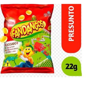 Imagem de Biscoitos Salgadinhos Elma Chips fandangos presunto Caixa c/ 30un De 22g