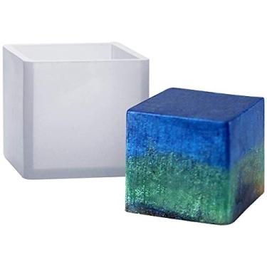 Imagem de Funshowcase Molde de silicone Cube Paperweight para artesanato de argila de polímero, fabricação de sabão, epóxi de resina, fabricação de joias, 2 cm