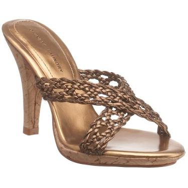 Imagem de Chinese Laundry Tênis feminino Repeat Platform Slide, Bronze, 8.5 M