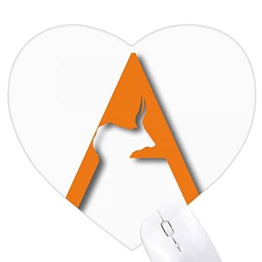 Imagem de Mousepad de coração com chifre de impacto e grama, tapete de borracha para escritório