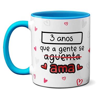 Imagem de Caneca Flork Namorados Te Amo A Gente Se Aguenta Se Ama (Azul)