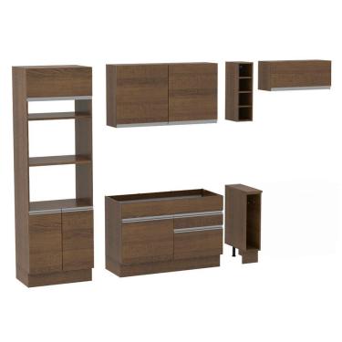 Imagem de Cozinha Safira com Armário e Balcão sem Tampo e Pia Madesa