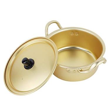 Imagem de Macarr?o coreano Ramen Pot,Alum¨ªnio Amarelo Antiaderente Tradicional Tradicional Caldeir?o Instantaneo, Panelas para Cozinha, ¨®timo para Sopa, Curry, Macarr?o(20cm), pote de macarr?o coreano ram