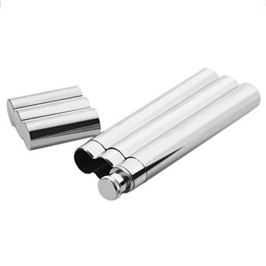 Imagem de stainless steel hip flask 50 ml, Flagon portátil para piquenique ao ar livre, bolso de viagem, tubo de charuto e frasco de uísque, para armazenar uísque/álcool