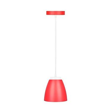 Imagem de Kian - Pendente Led Vermelho 9W 6.500K Branca Fria Bivolt