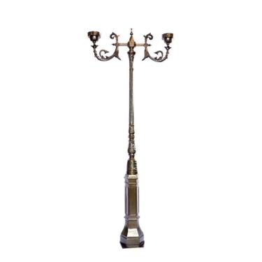 Imagem de Poste Colonial de Jardim Paris 02 Globos Alumínio 307cm