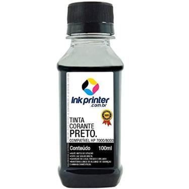 Imagem de Tinta Corante Inkprinter Preta para Hp Série 7000, 8000 (100ml)