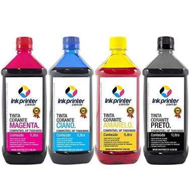 Imagem de Tinta Corante Inkprinter para Hp Série 7000, 8000 (4 litros)