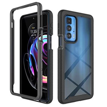 Imagem de For Motorola Edge 20 Pro Starry Sky Solid Color Series Shockproof PC + TPU Protective Case