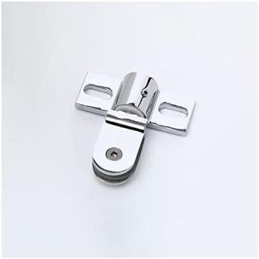 Imagem de KRASS Acessórios para casa dobradiças de porta de chuveiro de vidro dobradiças de porta interior mais perto automático tensão carregado pino de fechamento automático, prata, tamanho único, colecionador88