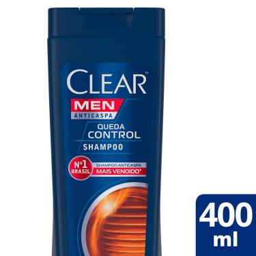 Imagem de Shampoo Anticaspa Clear Men Queda Control com 400ml 400ml