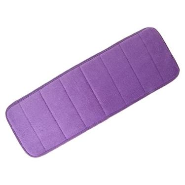 Imagem de Almofadas de cotovelo macias Mouse Pad Ultra Memória Algodão Teclado Almofada Absorvente de Suor Antiderrapante para Escritório Desktop Mouse Pad, Roxo, 1 Pç
