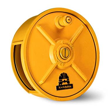 Imagem de KwikSafety (Charlotte, NC) TIKO Molinete de alumínio para amarrar, ferramenta de carretel de gravata de vergalhão leve de ferroviário com suporte de cinto para puxada rápida vergalhão calibre 12-14 trabalhadores de arame acessórios de construção